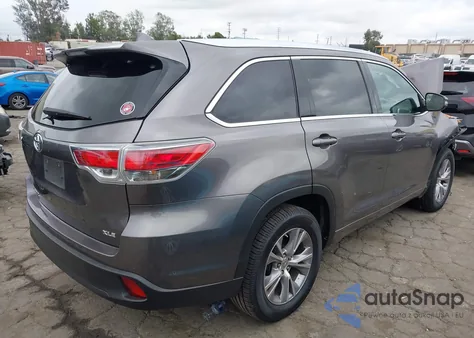 2014 Toyota Highlander Xle z USA, uszkodzony, nr VIN 5TDKKRFH5ES030328